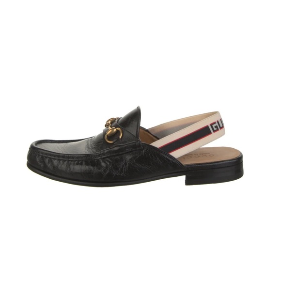 Gucci Men’s Leather Sling-Back Loafer Slipper w/ Box, Designer Size 8 - 8.5 - Picture 2 of 5